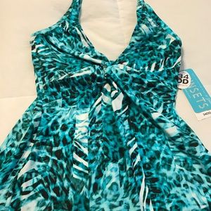 Sunset Tankini Top Size 34DD NWT